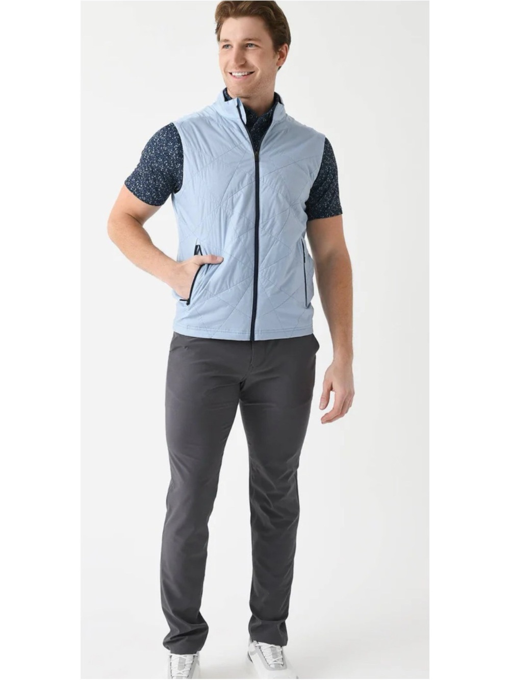 KJUS
Men's Retention Vest in Blue Fog Size (50) M ~ Excellent